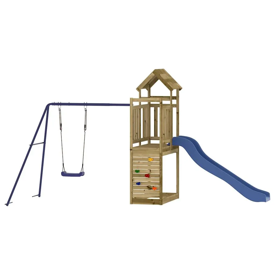 Aire de jeux d'extérieur bois de pin imprégné - 7