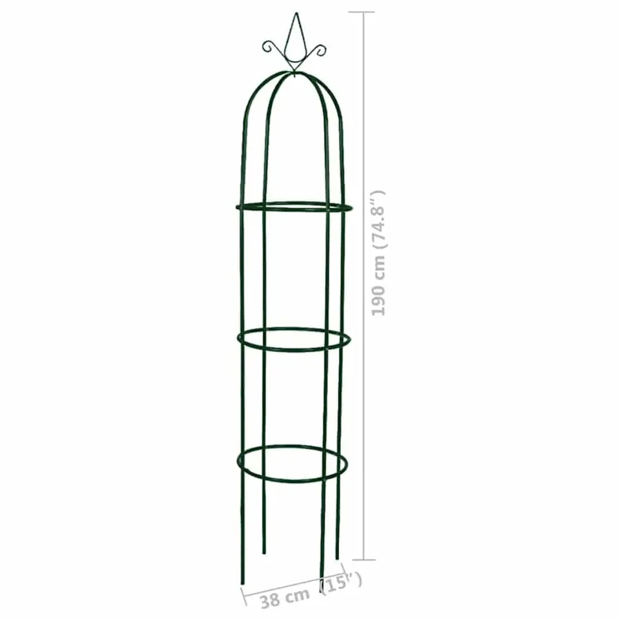 Arche de jardin en forme de tour 2 pcs - 7
