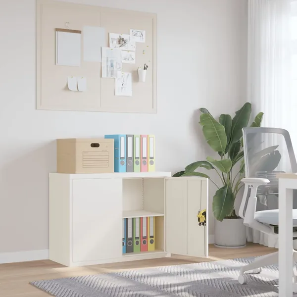 Classeur blanc 90x40x70 cm acier