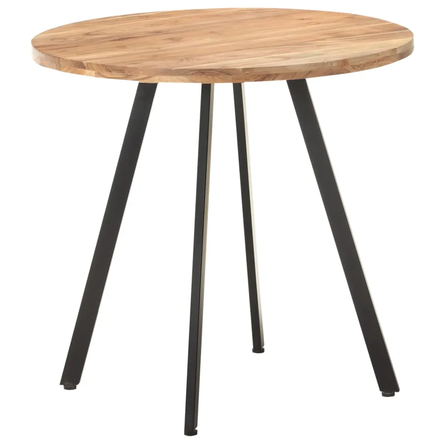 Table de salle à manger 80 cm Bois d'acacia solide - 6
