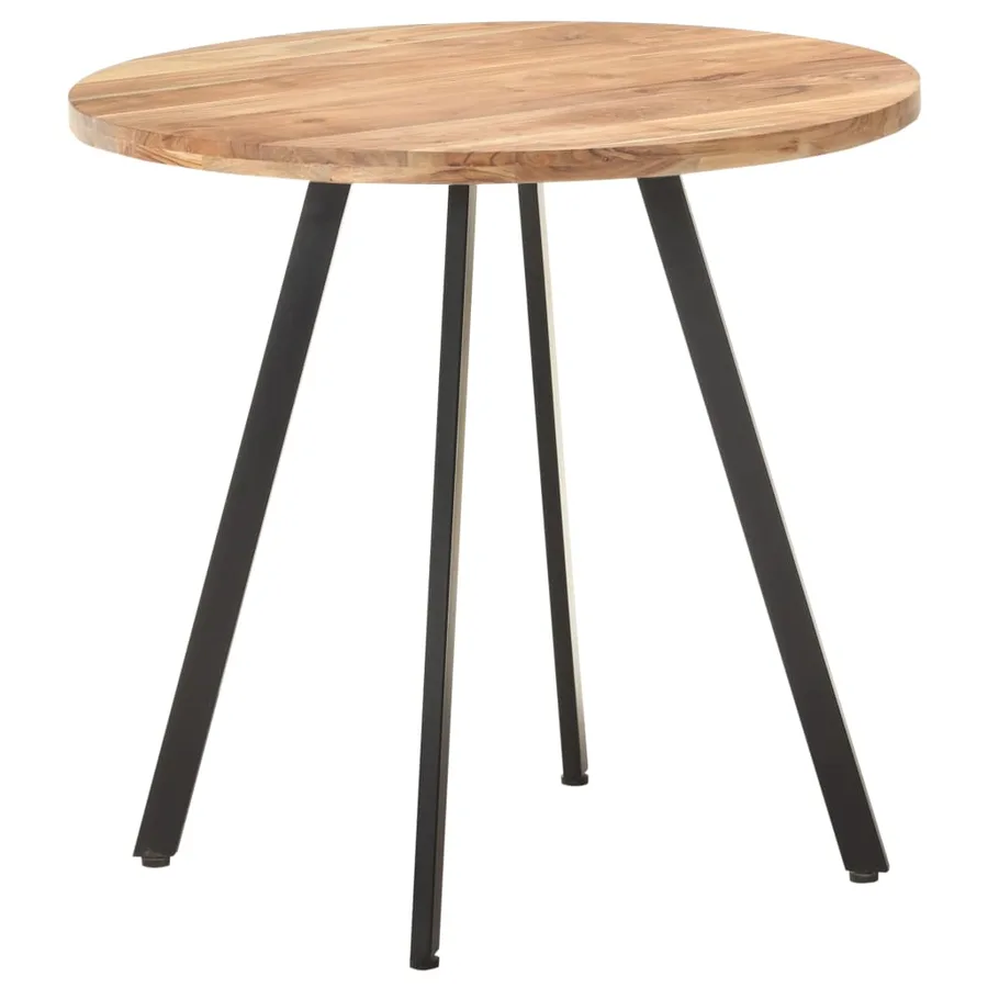 Table de salle à manger 80 cm Bois d'acacia solide - 7