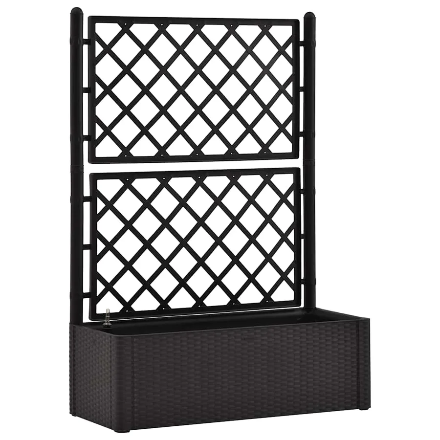 Lit surélevé de jardin treillis système d'arrosage Anthracite - 2