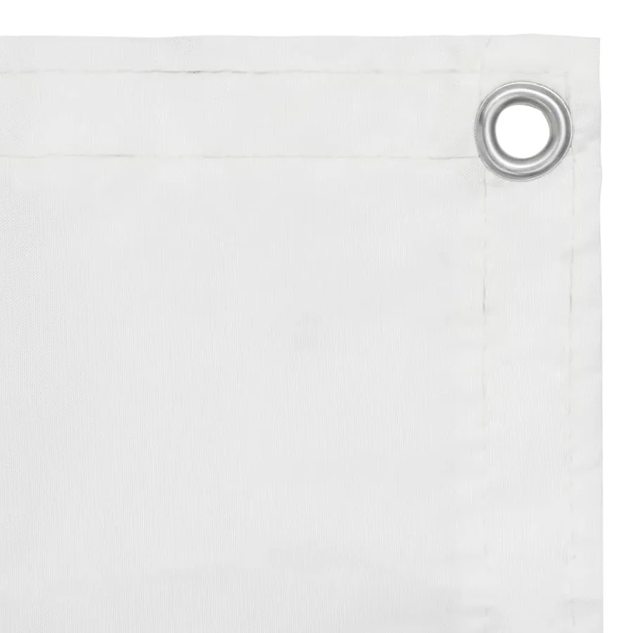 Écran de balcon Blanc 75x600 cm Tissu Oxford - 2