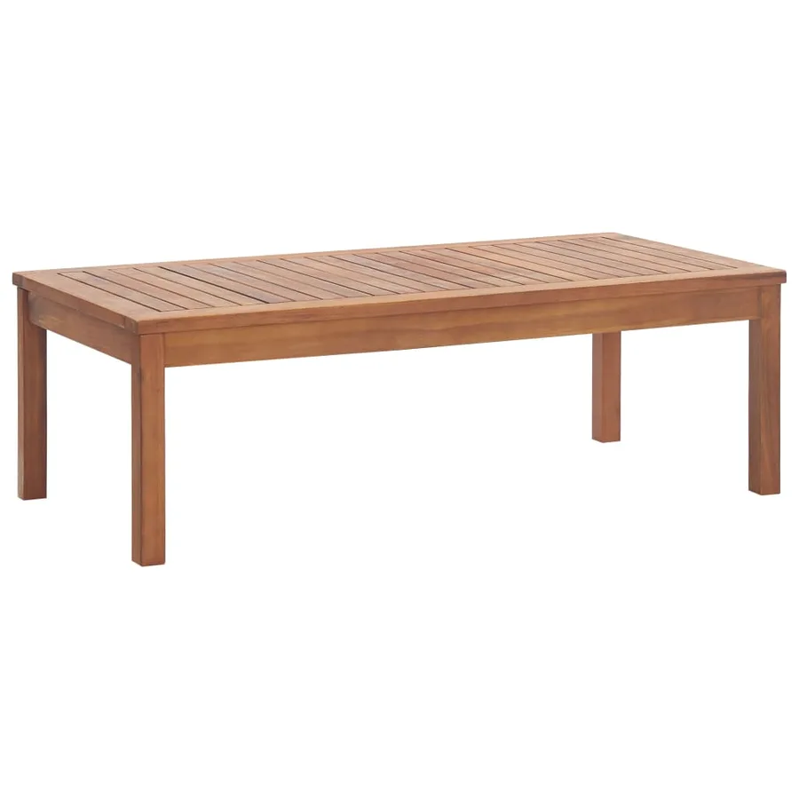 Salon de jardin 4 pcs avec coussins Bois d'acacia solide - 3