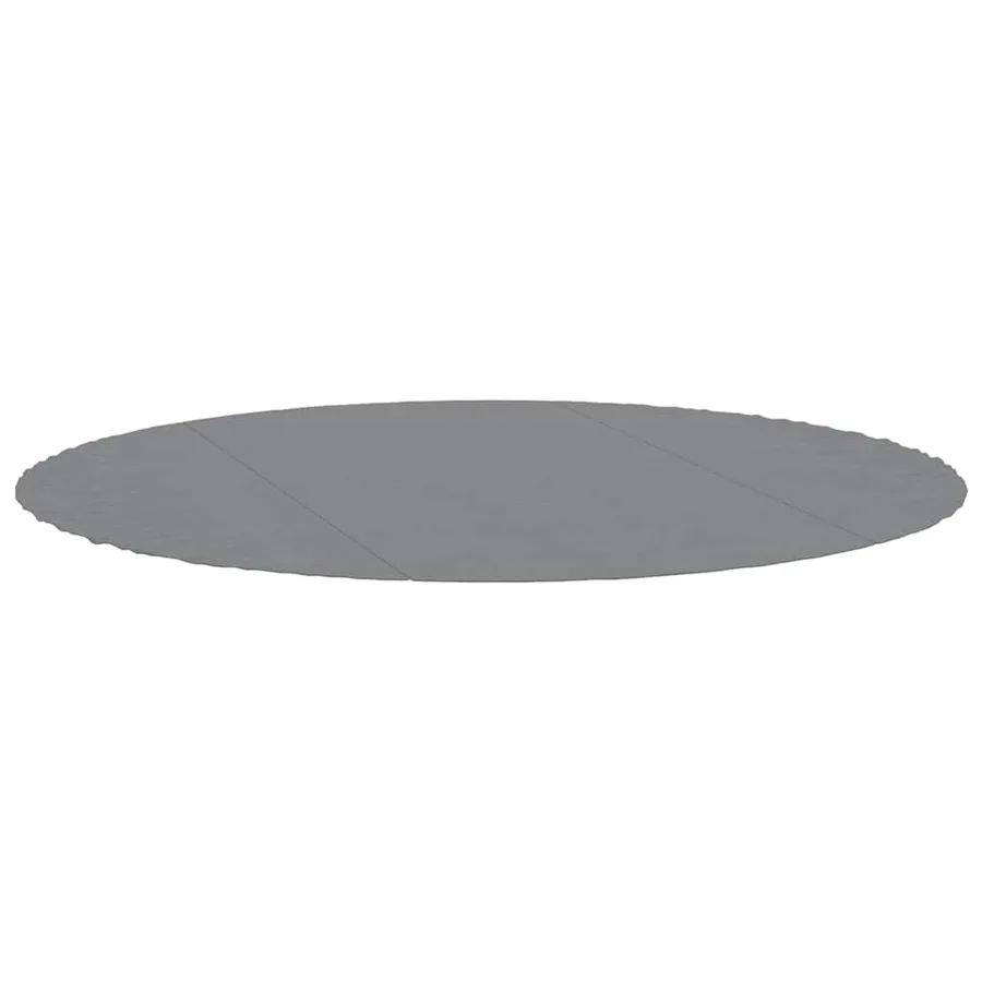 Bâche de piscine gris clair Ø366 cm géotextile polyester - 2