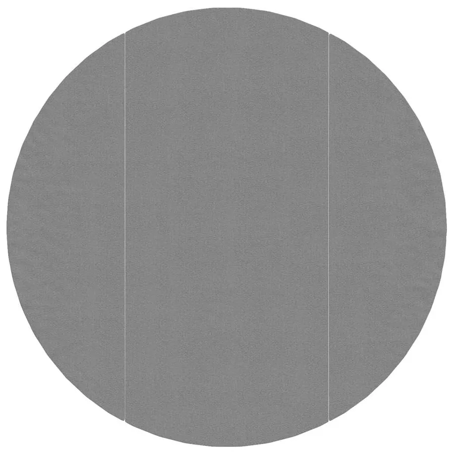 Bâche de piscine gris clair Ø366 cm géotextile polyester - 3