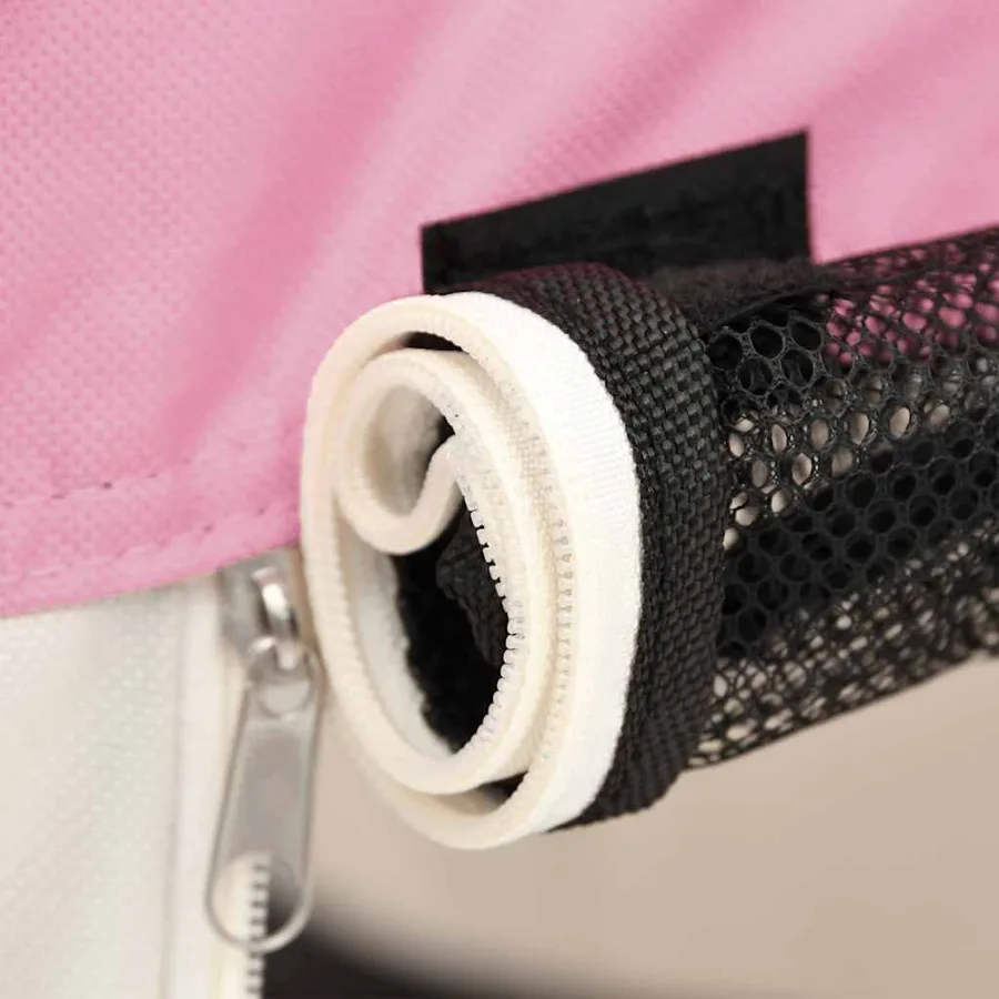 Parc pliable pour chien avec sac de transport Rose 145x145x61cm - 8