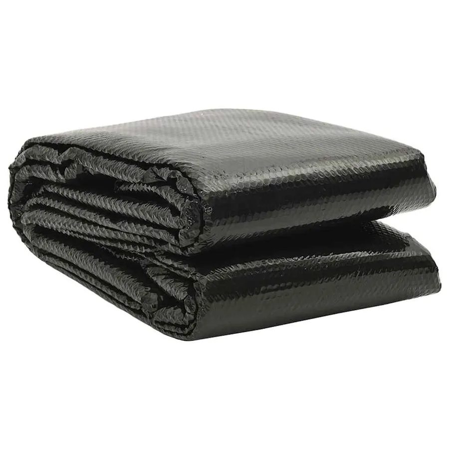 Film solaire de piscine PE rectangulaire flottant 8x5 m Noir