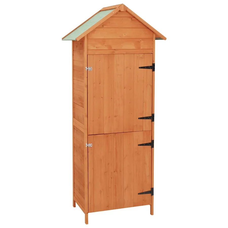 Armoire de rangement de jardin Marron 42,5x64x190 cm - 2