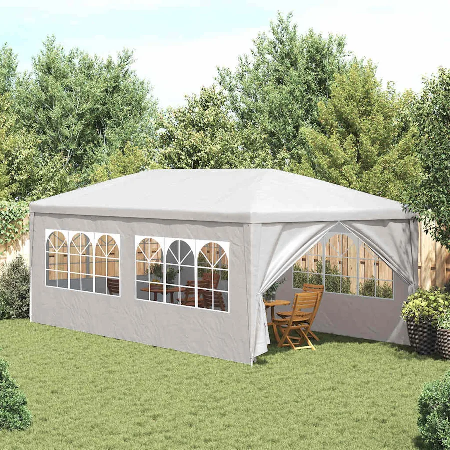 Tente de réception 3 x 6 m Blanc