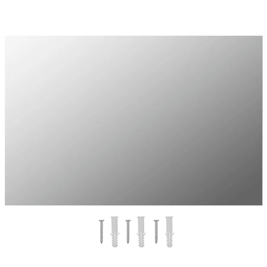 Miroirs muraux 2 pcs 60x40 cm Rectangulaire Verre - 2