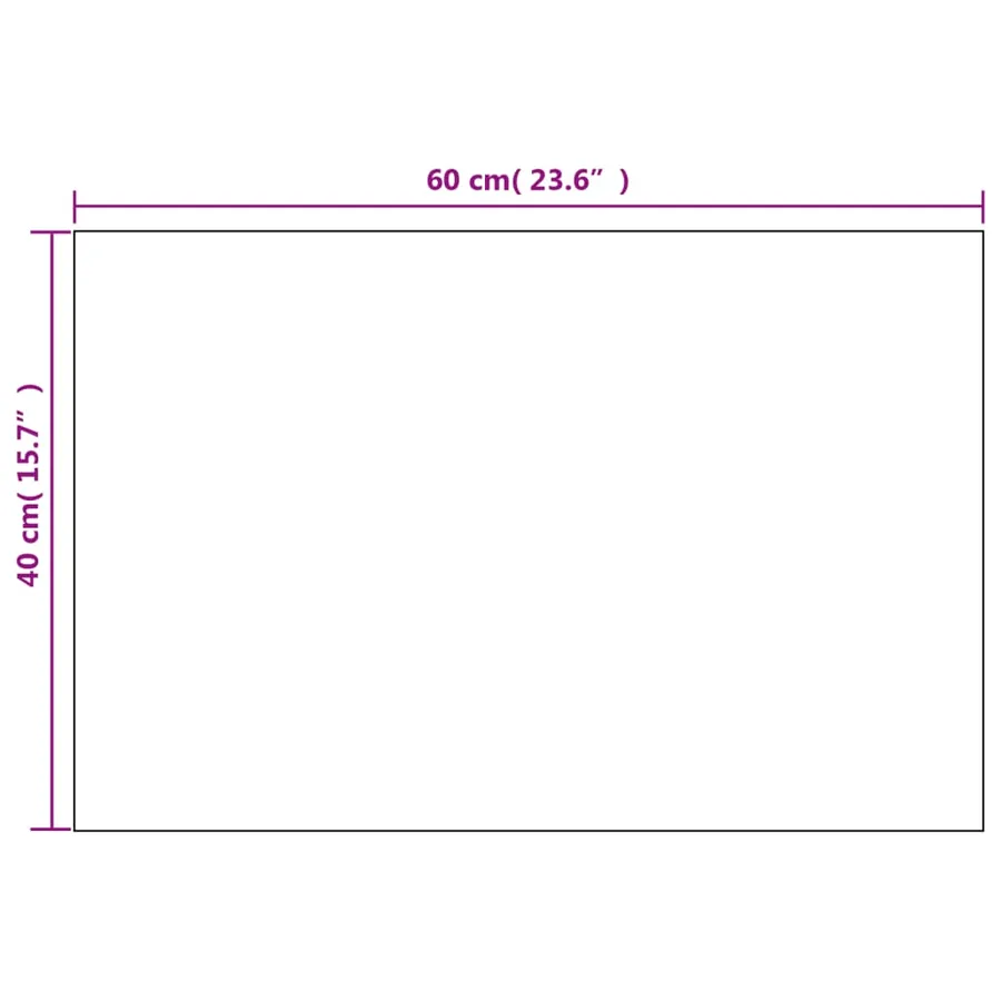 Miroirs muraux 2 pcs 60x40 cm Rectangulaire Verre - 6