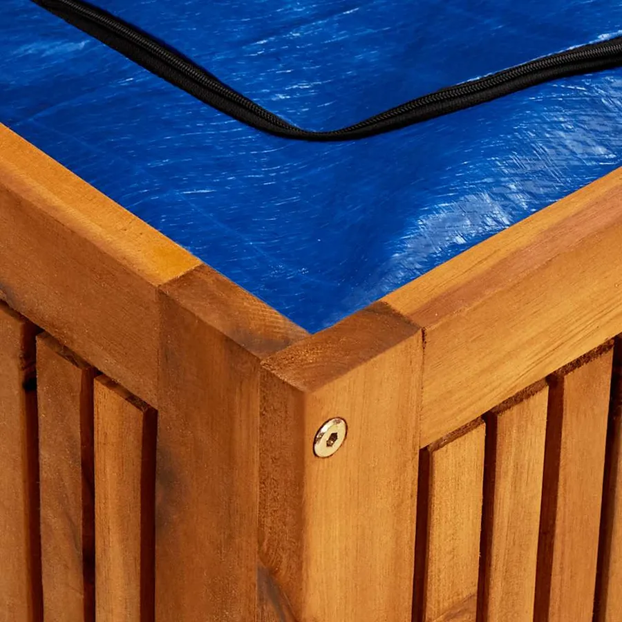 Boîte de rangement de jardin 150x50x58 cm Bois d'acacia solide - 10