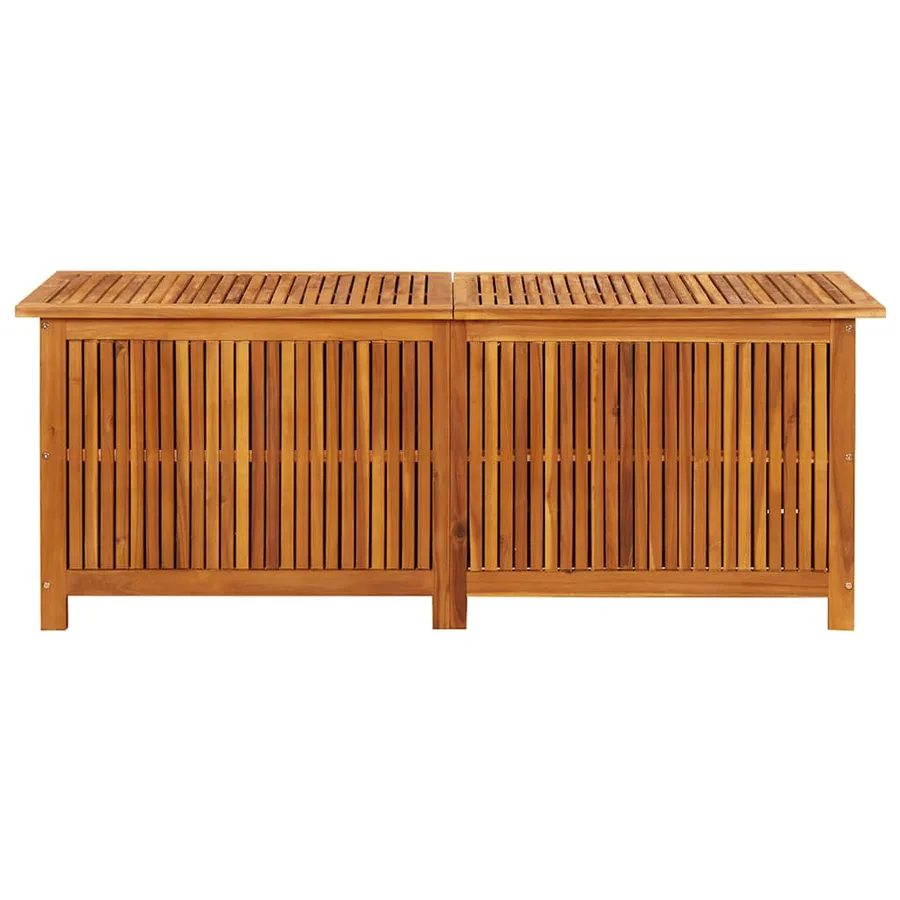 Boîte de rangement de jardin 150x50x58 cm Bois d'acacia solide - 4