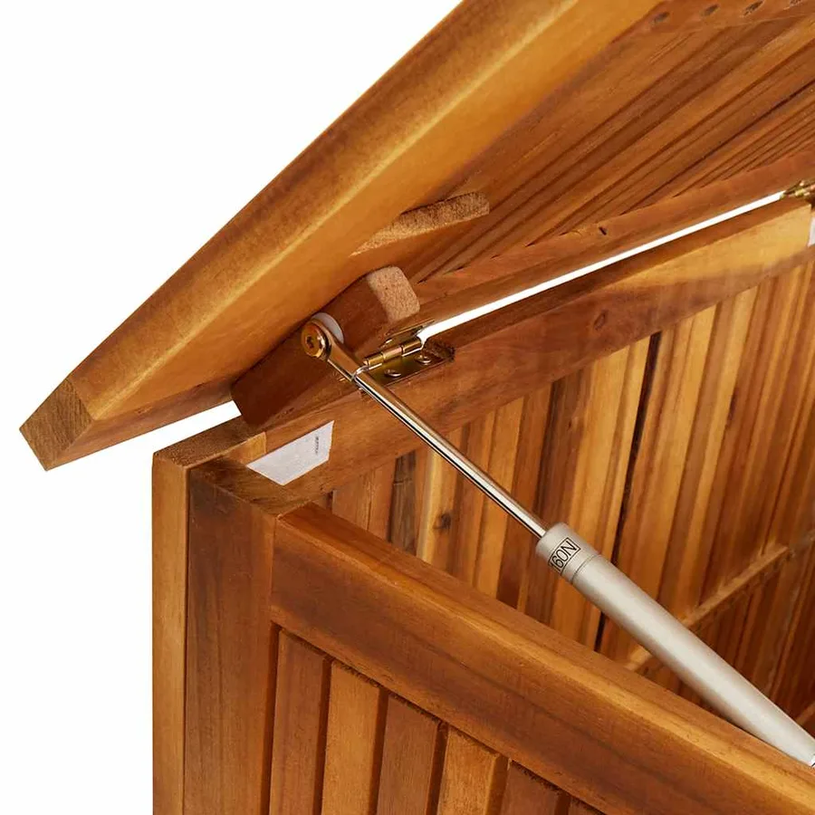 Boîte de rangement de jardin 150x50x58 cm Bois d'acacia solide - 8