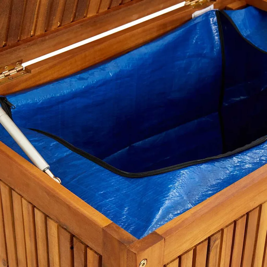 Boîte de rangement de jardin 150x50x58 cm Bois d'acacia solide - 9