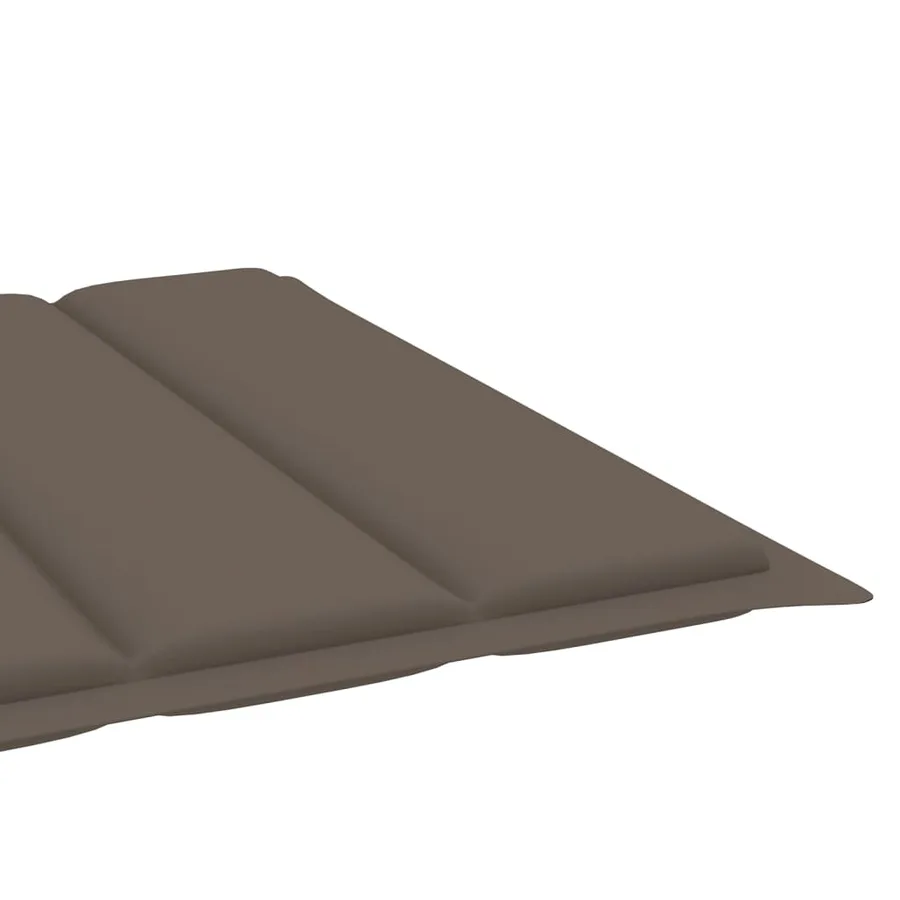 Chaise longue pliable avec coussin Bois d'acacia solide - 18