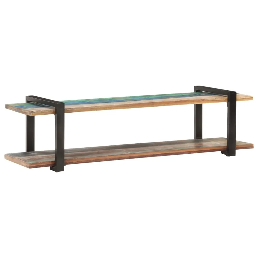 Meuble TV 160x40x40 cm Bois de récupération massif - 9