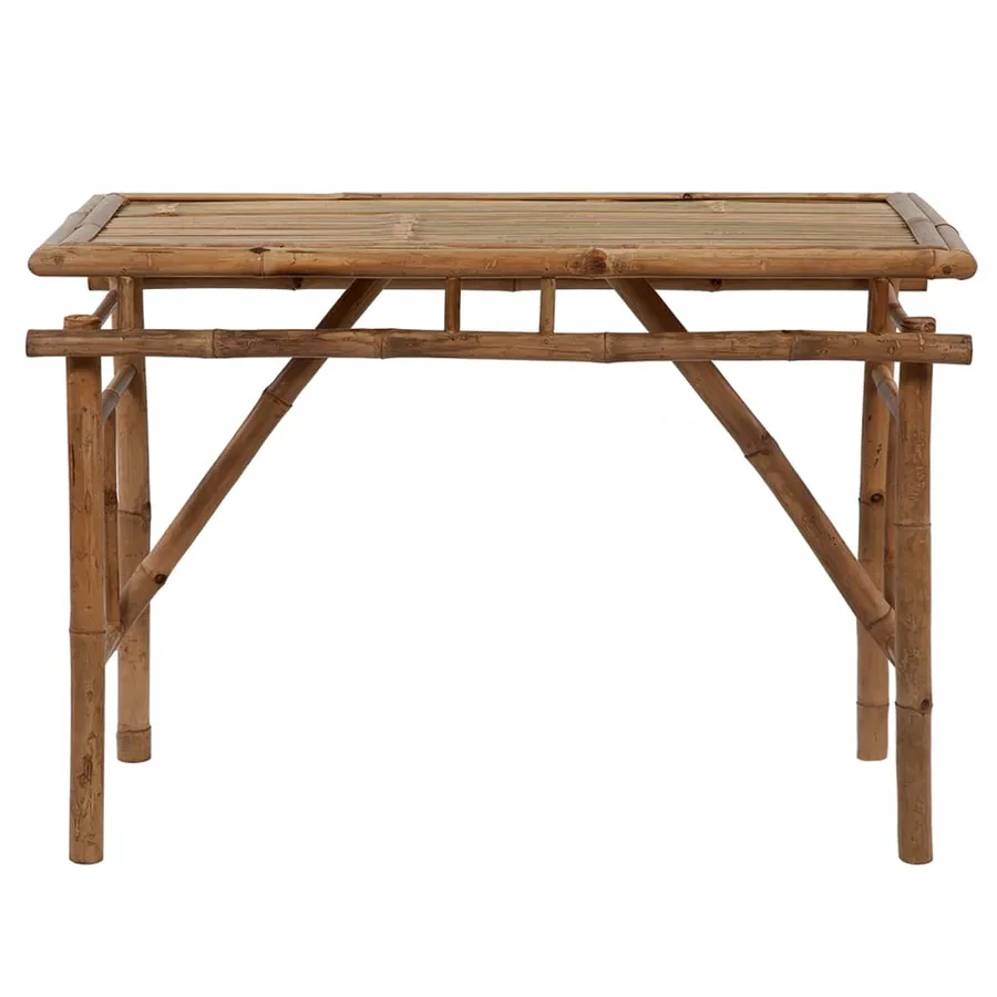 Table de jardin pliable 115x50x75 cm Bambou - 2
