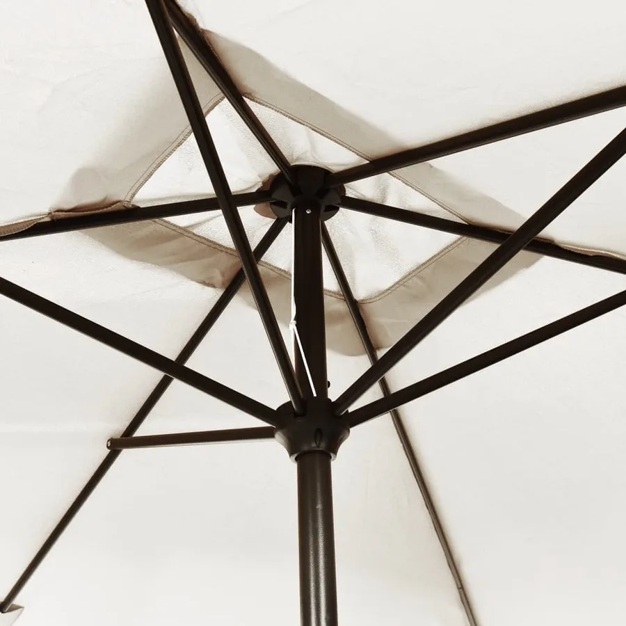 Parasol 200 x 300 cm Blanc sable Rectangulaire - 5