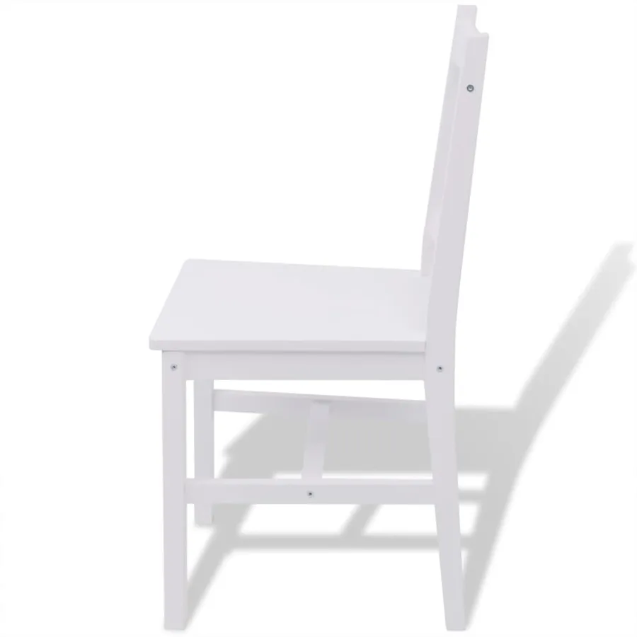 Ensemble de salle à manger trois pièces Pinède Blanc - 6