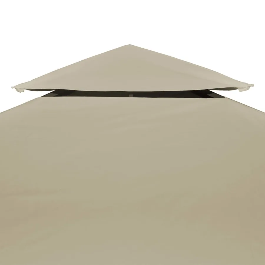 Recouvrement de remplacement d'auvent 310 g/m² Beige 3 x 4 m - 3