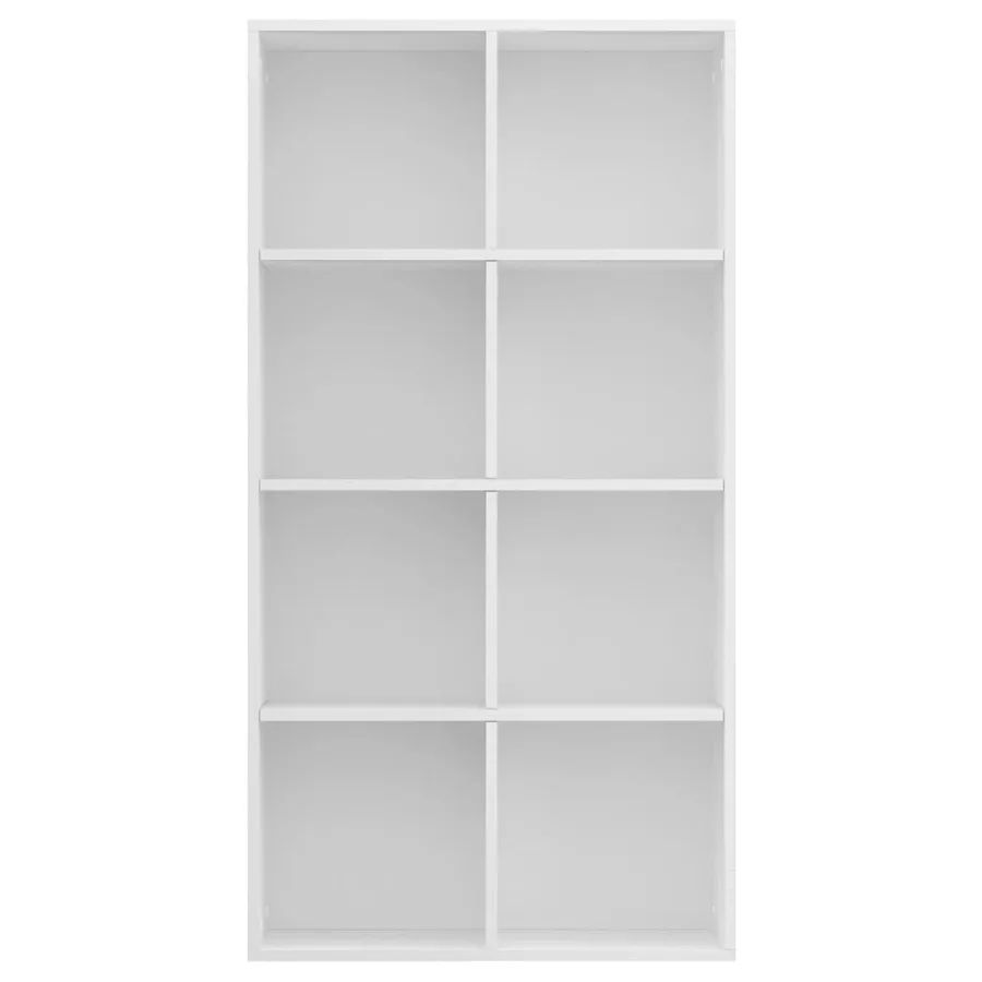 Bibliothèque/Buffet Blanc 66x30x130 cm Bois d'ingénierie - 4