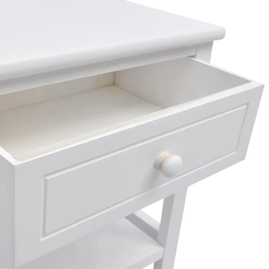 Table de chevet 2 pcs Bois Blanc - 5