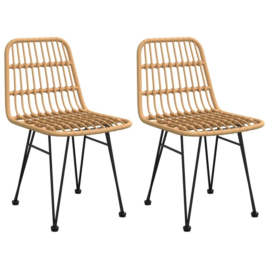Ensemble à manger de jardin 3 pcs Résine tressée - 4