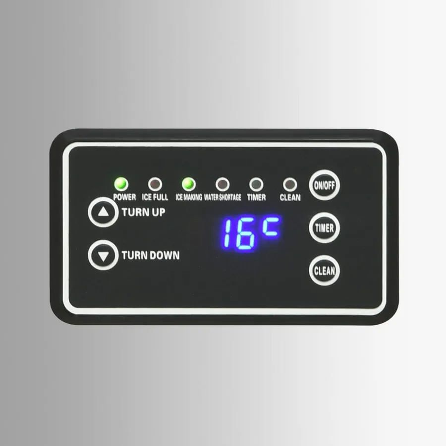Appareil à glaçons argenté 45 kg / 24 h - 7