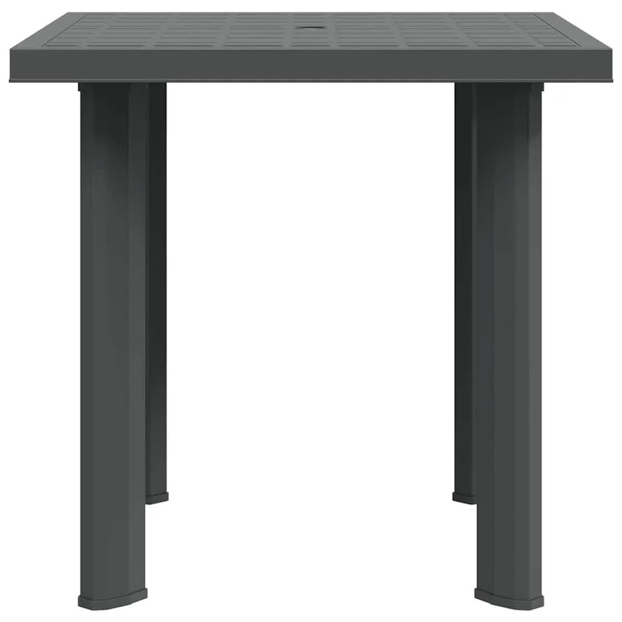 Table de jardin Anthracite 80x75x72 cm Plastique - 6