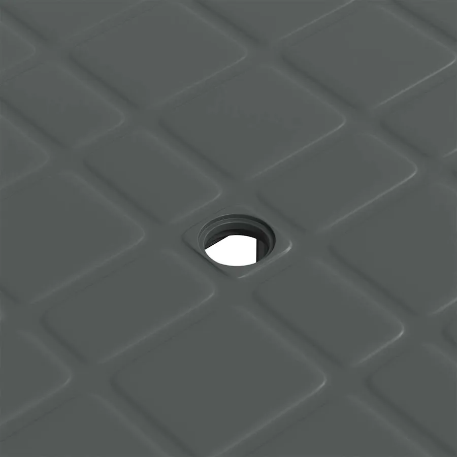Table de jardin Anthracite 80x75x72 cm Plastique - 9