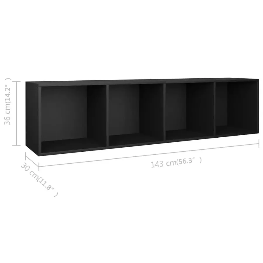 Bibliothèque/Meuble TV Blanc 36x30x143 cm Bois d'ingénierie - 12