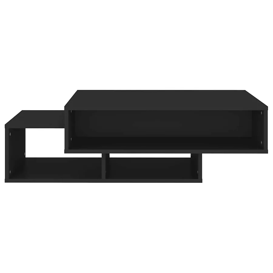 Table basse Noir 105x55x32 cm Bois d’ingénierie - 5