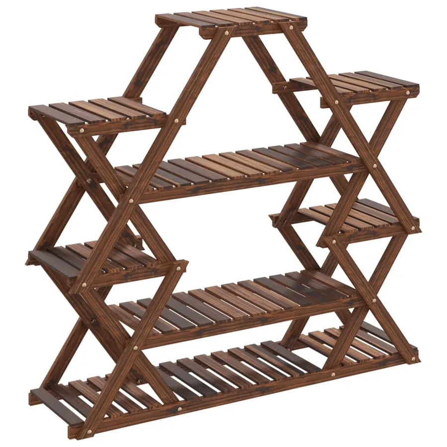 Support à fleurs 110x25x105 cm bois massif de sapin - 2