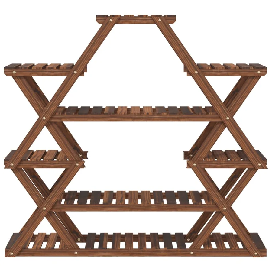 Support à fleurs 110x25x105 cm bois massif de sapin - 4