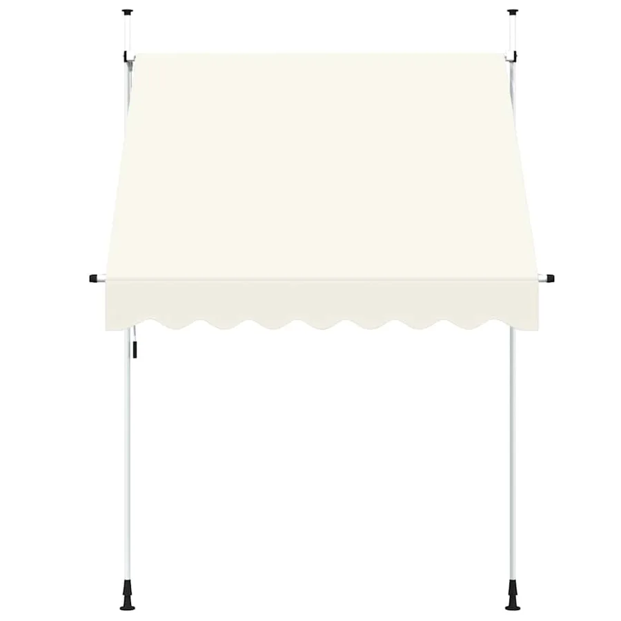 Auvent manuel rétractable 200 cm Crème - 3