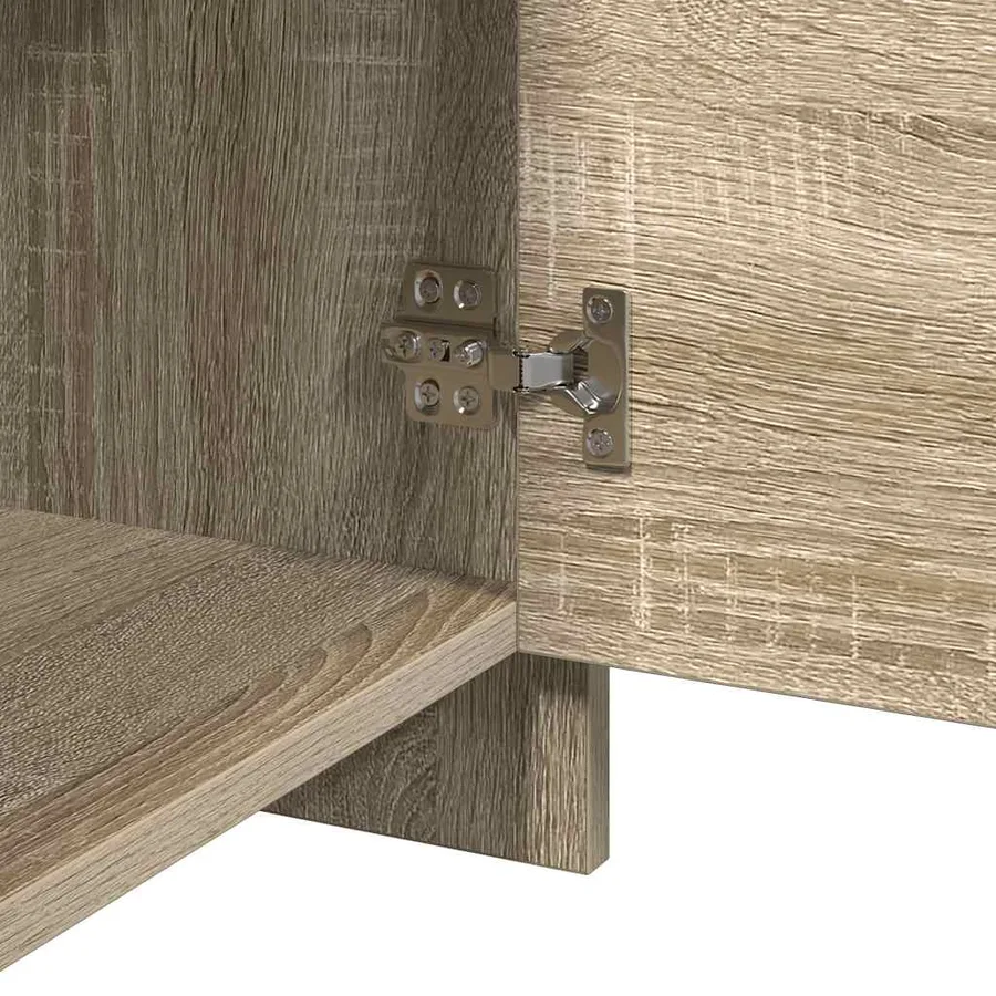 Table de chevet chêne sonoma 45x34x44,5 cm bois d'ingénierie - 11