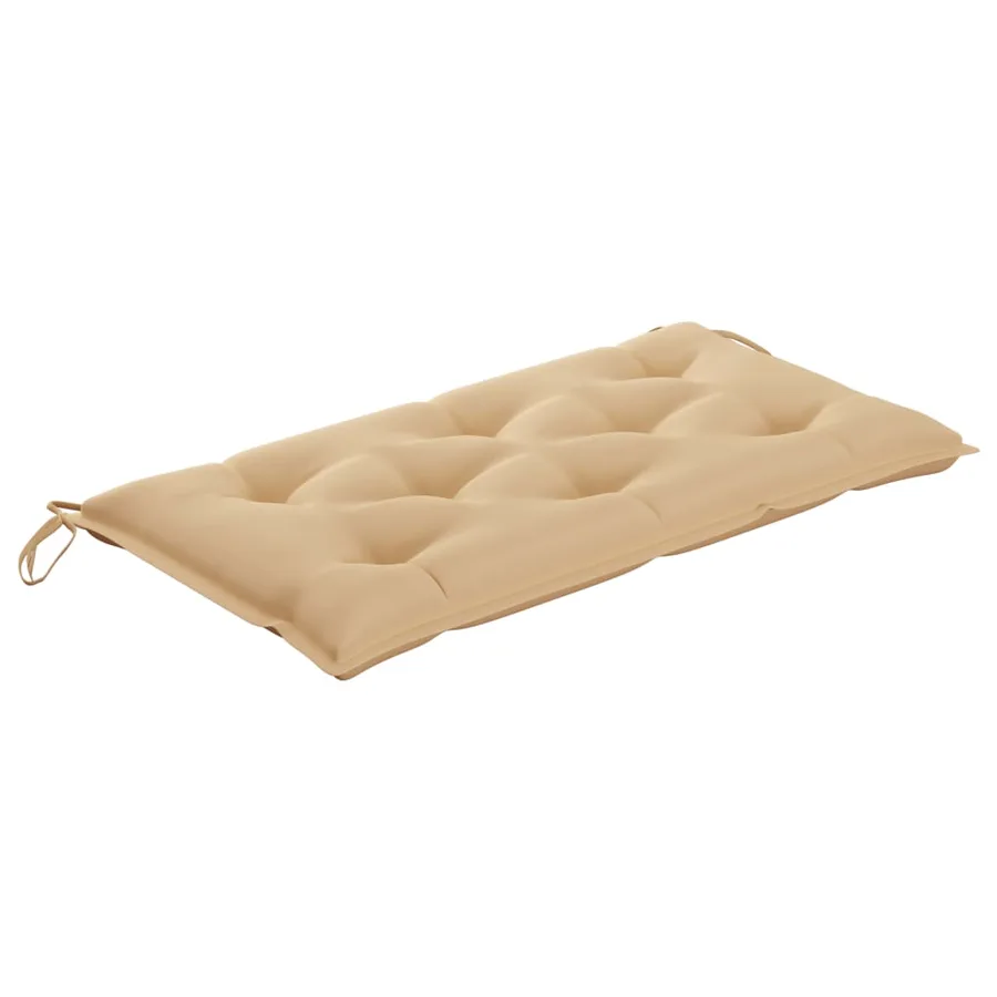 Balancelle 2 places feuilles de palmier et coussin 202cm Bambou - 8