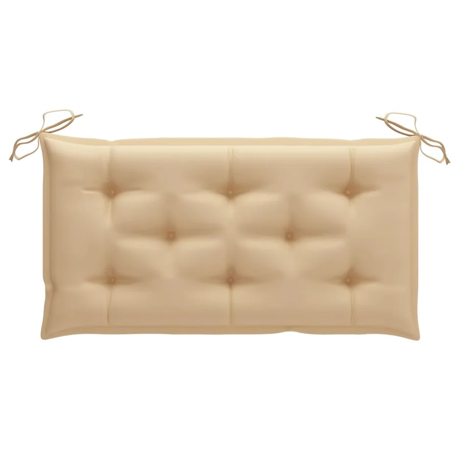 Balancelle 2 places feuilles de palmier et coussin 202cm Bambou - 9