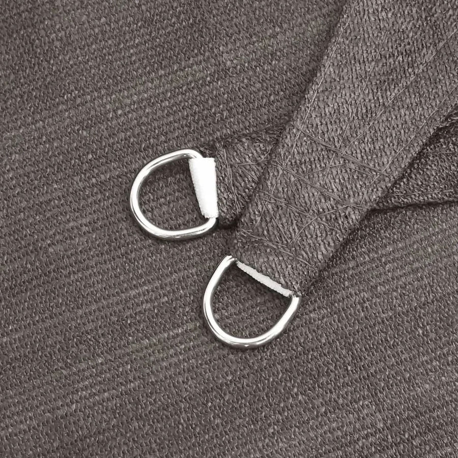 Voile d'ombrage 160 g/m² Anthracite 4,5x4,5 m PEHD - 6
