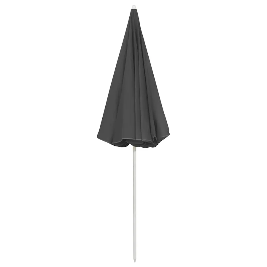 Parasol de plage anthracite 240 cm - 4