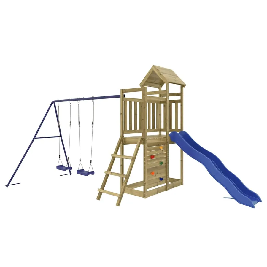 Aire de jeux d'extérieur bois de pin imprégné - 2