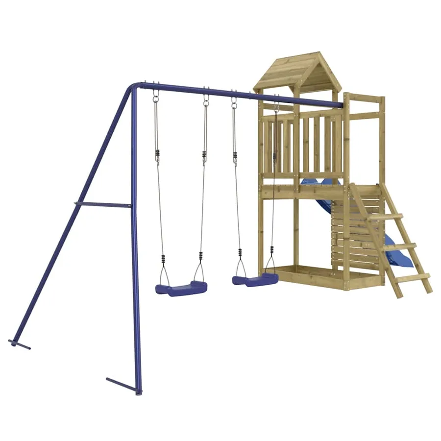 Aire de jeux d'extérieur bois de pin imprégné - 3
