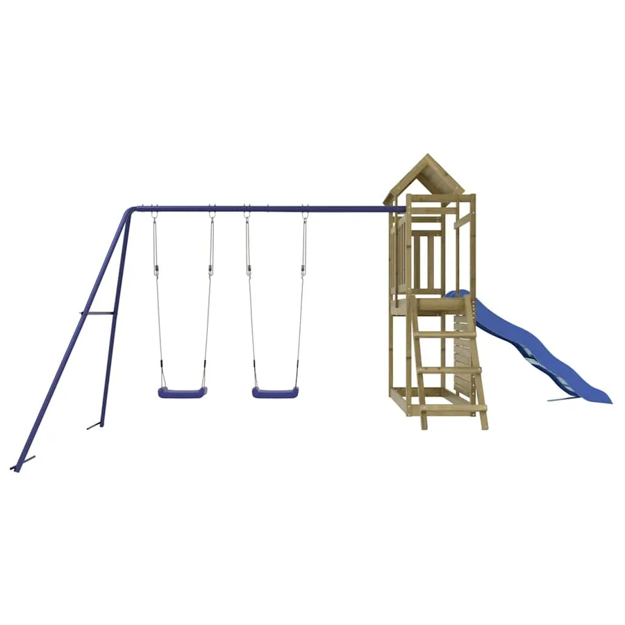 Aire de jeux d'extérieur bois de pin imprégné - 4