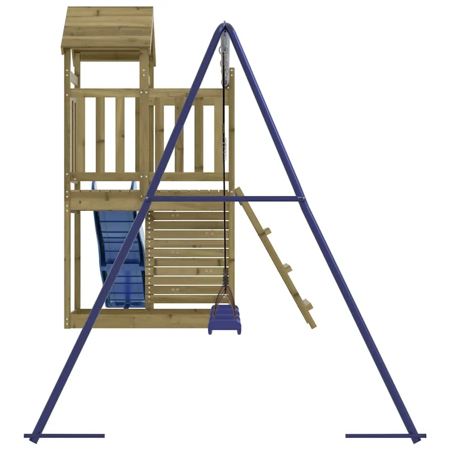Aire de jeux d'extérieur bois de pin imprégné - 5