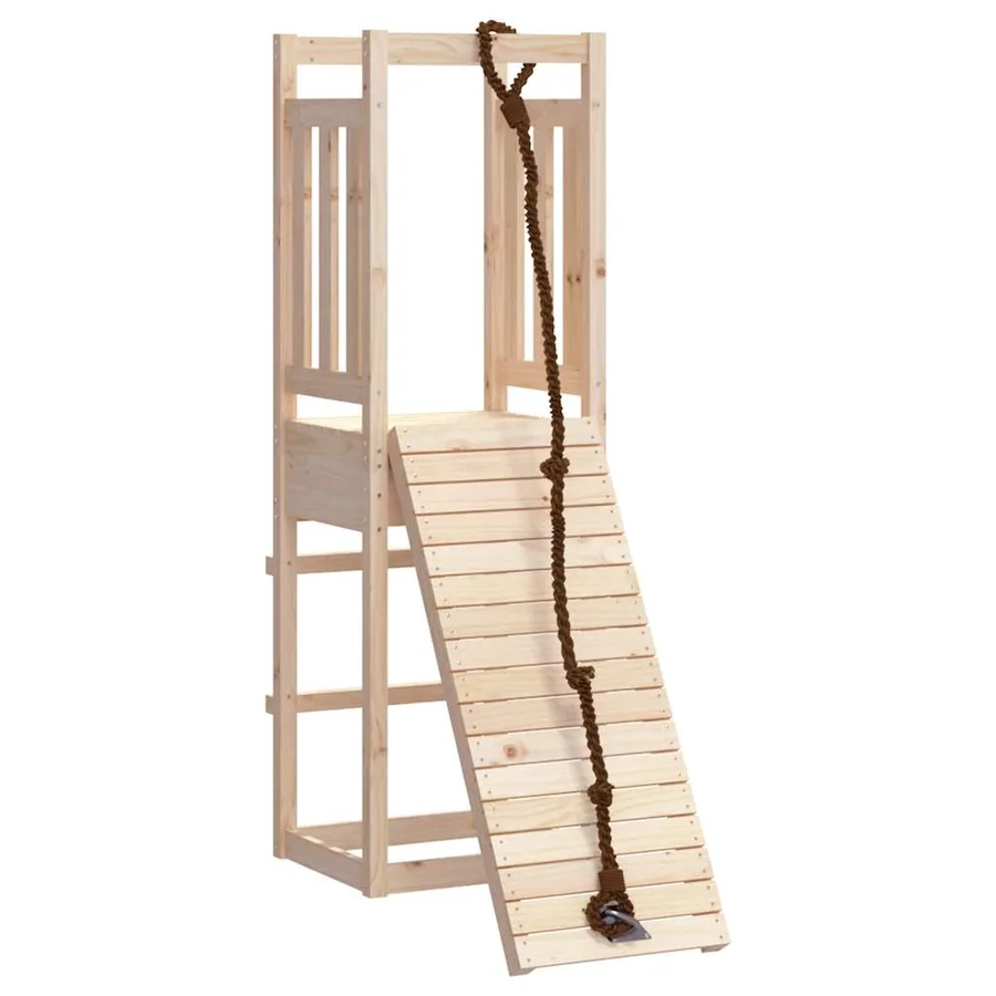 Maisonnette de jeu avec mur d'escalade bois massif de pin - 2