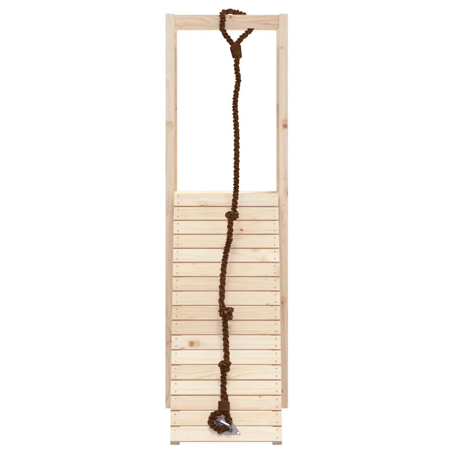Maisonnette de jeu avec mur d'escalade bois massif de pin - 4