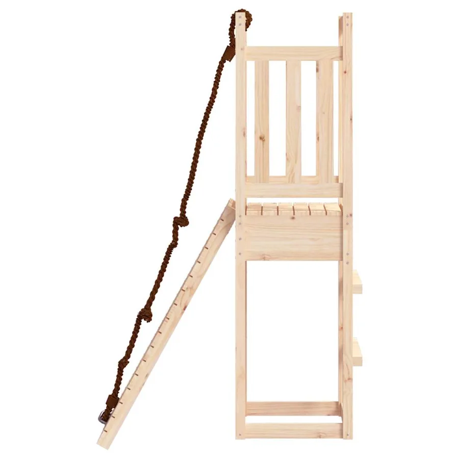 Maisonnette de jeu avec mur d'escalade bois massif de pin - 5