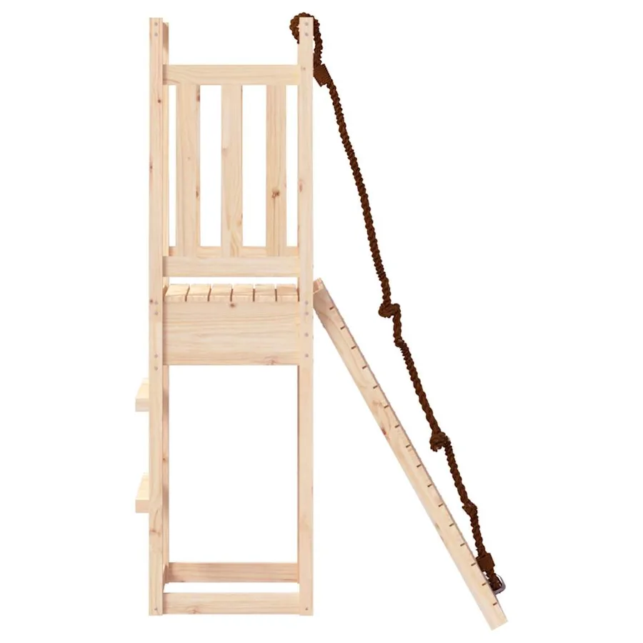 Maisonnette de jeu avec mur d'escalade bois massif de pin - 6
